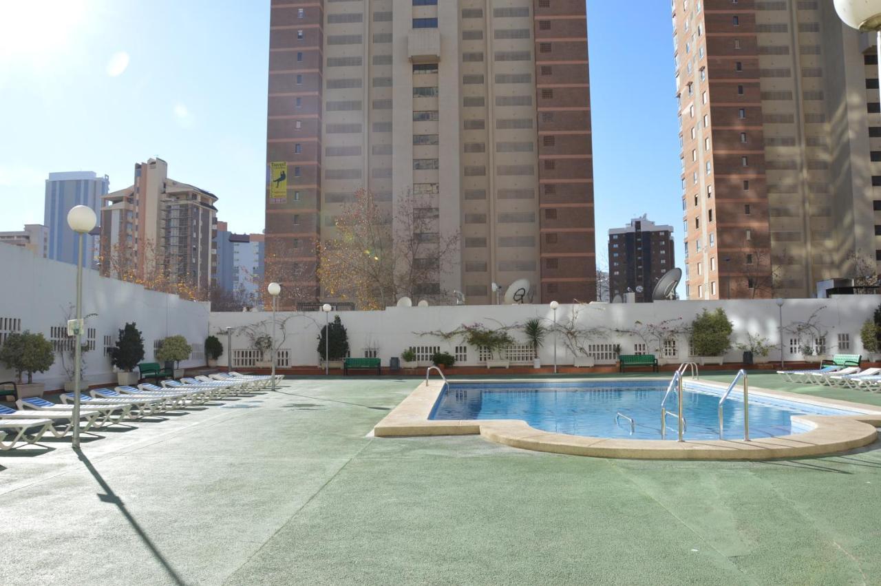 Apto With Pool Gemelos IV Benidorm Eksteriør billede